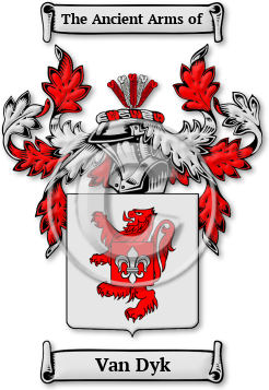 Van Dyk Family Crest Download (jpg) Legacy Series - 150 DPI